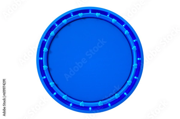 Fototapeta 3d rendered circle hearts valentines day