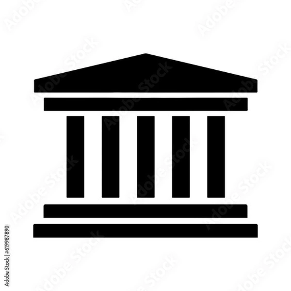 Obraz temple building icon