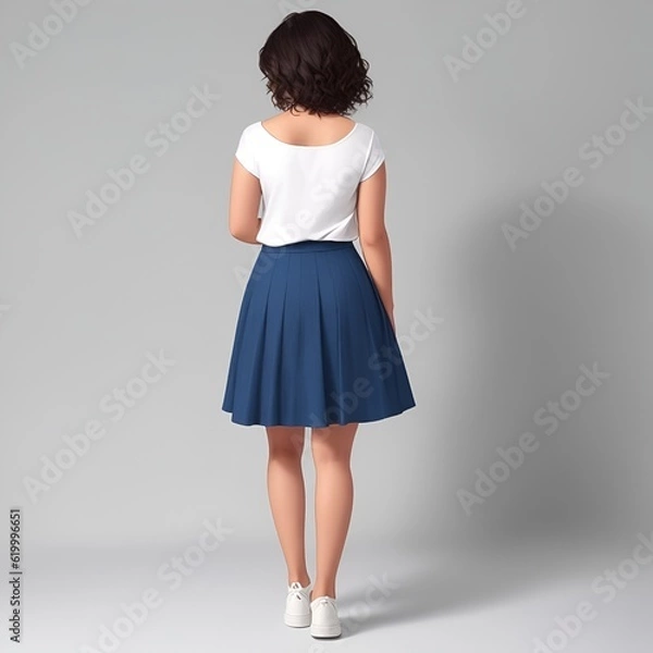 Fototapeta Back view of woman