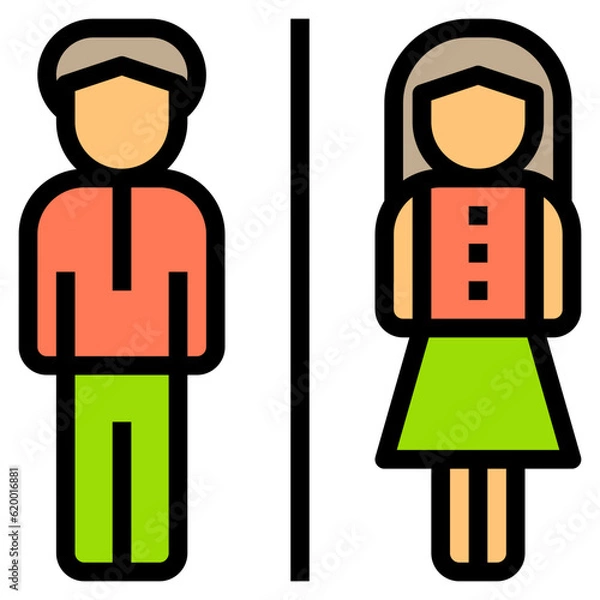 Obraz Restroom Collection Set. 