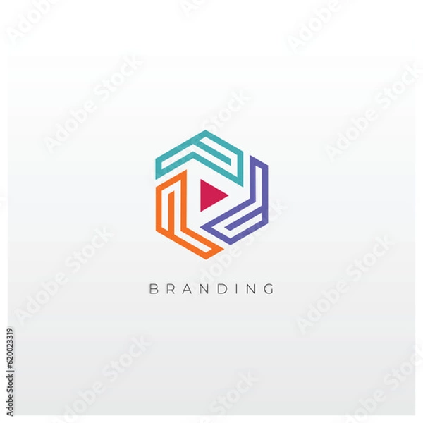 Fototapeta Multimedia Production Vector Logo 