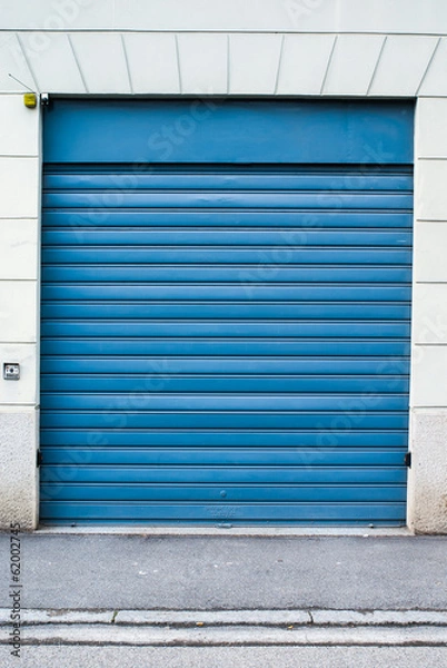 Obraz Porta garage blu, saracinesca