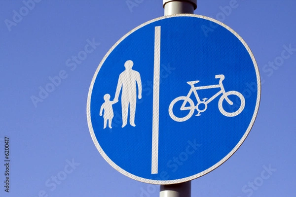 Obraz people and bicycle