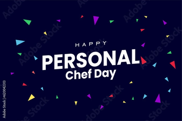 Fototapeta National Personal Chef Day, background template Holiday concept