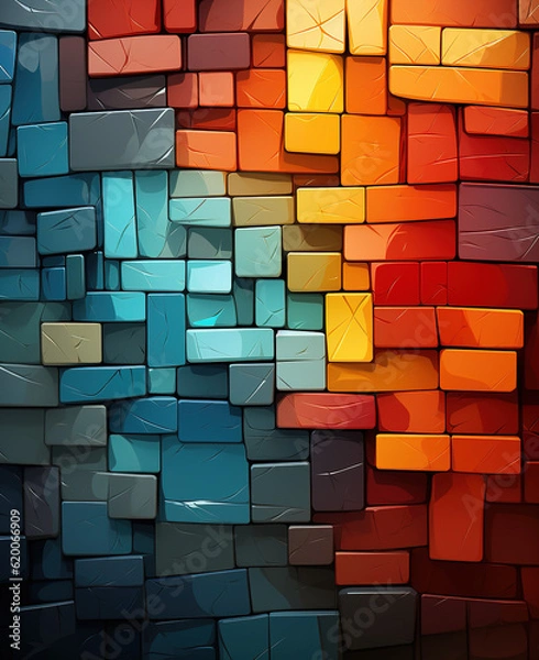 Obraz Abstract backdrop. Pattern design for banner, poster, flyer, cover, brochure. 3D rendering