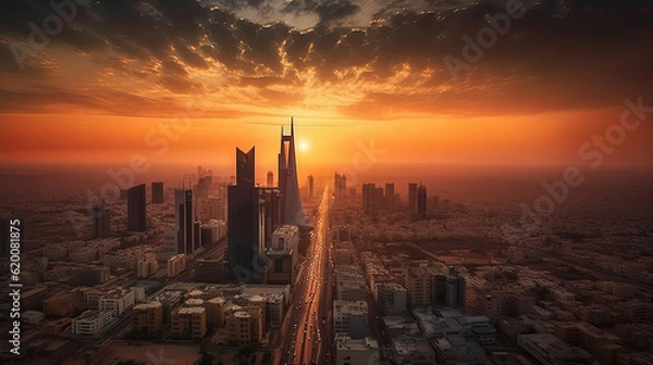 Obraz Majestic Sunset Over Riyadh