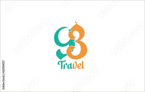 Fototapeta illustration of an background with symbols