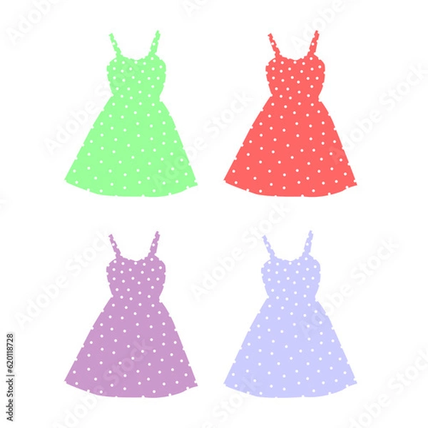 Fototapeta set of clothes