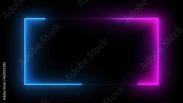 Obraz abstract background with glowing lines
