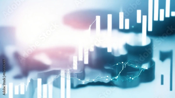 Fototapeta market graphs