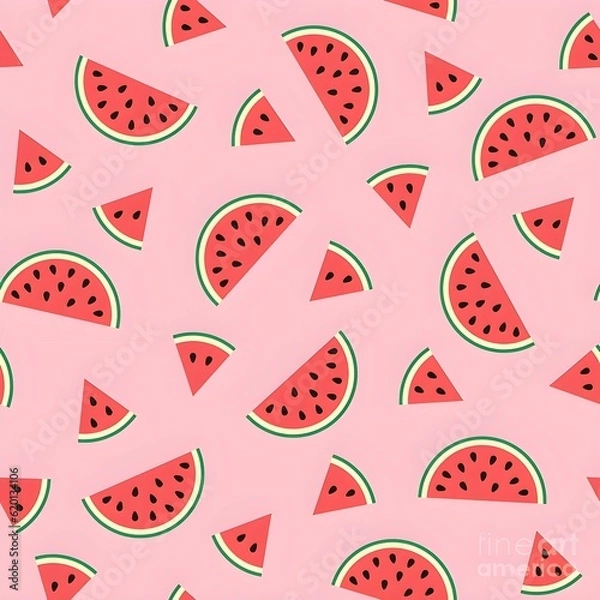 Obraz seamless pattern with watermelon 