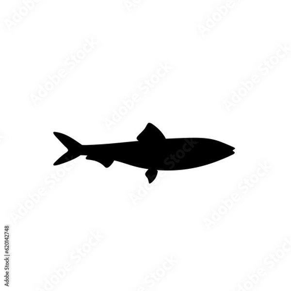 Fototapeta Fish vector silhouette