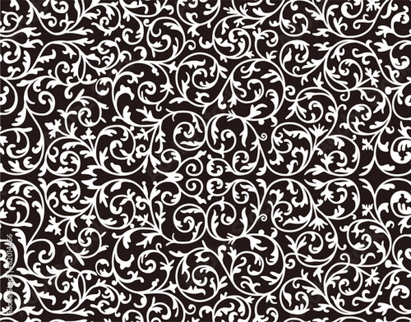 Obraz 植物柄のパターン 