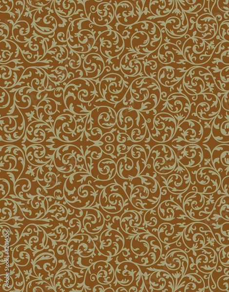 Obraz 植物柄のパターン 