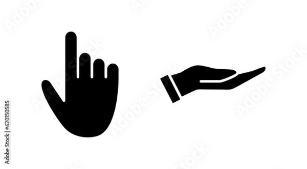 Obraz Hand icon vector. hand symbols. palm