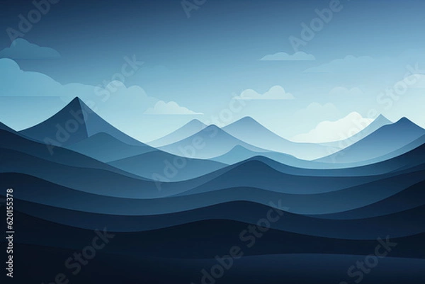 Fototapeta an abstract background with mountains and clouds