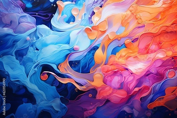 Obraz Colorful abstract water background