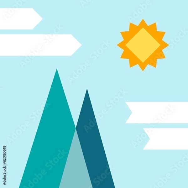 Obraz The Blue Mountain Under The Sky