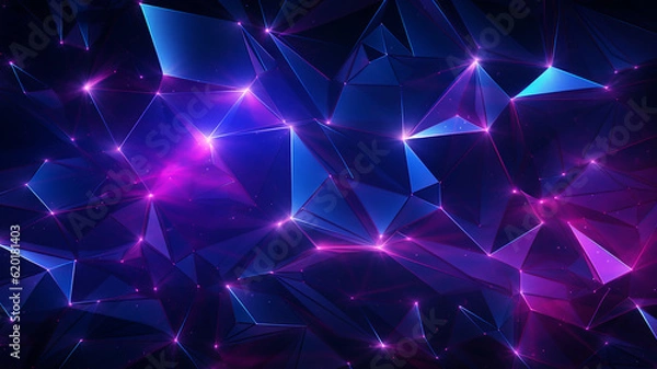 Obraz polygon background, generative ai