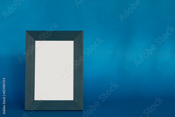 Obraz Photo frame with blue background