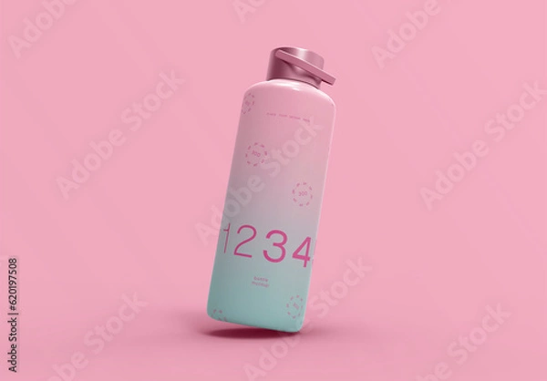 Fototapeta 3D Metallic Sporty Bottle Botting