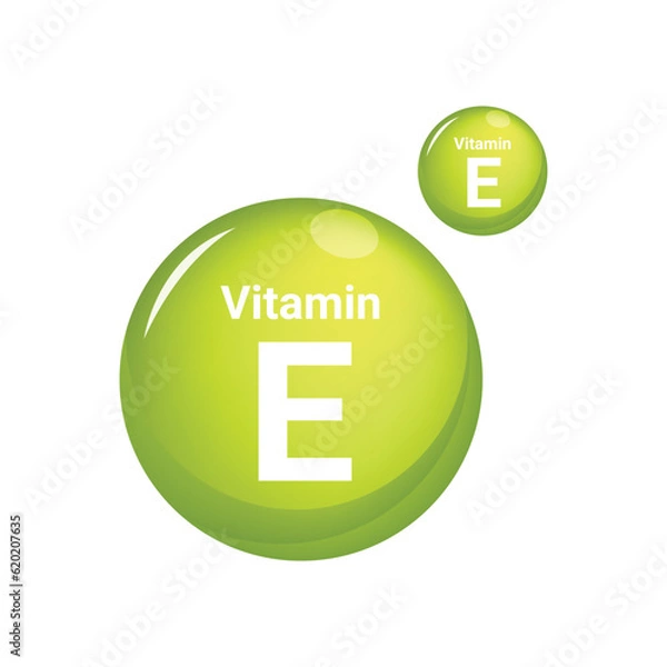 Fototapeta vitamin e logo
