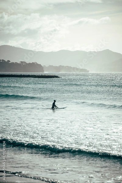 Obraz surfer on the beach