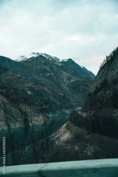 Fototapeta landscape with lake