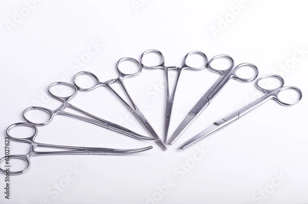 Obraz forceps and surgical scissors