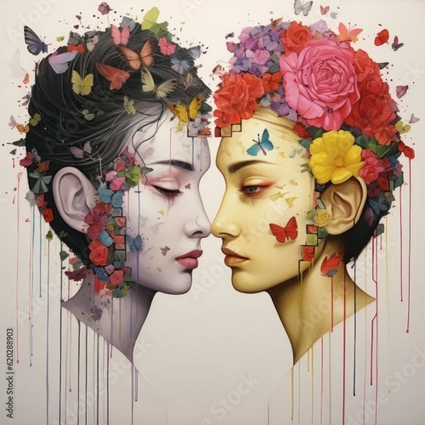 Obraz  hate and love