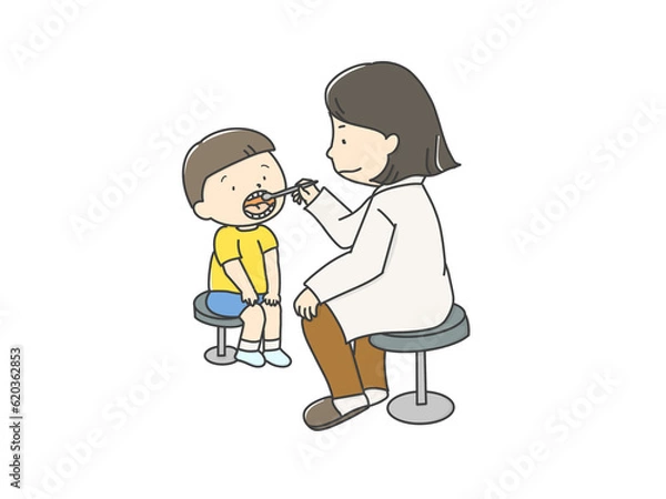 Obraz 歯科検診　こども
