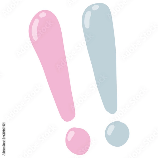 Obraz Pastel Exclamation mark 