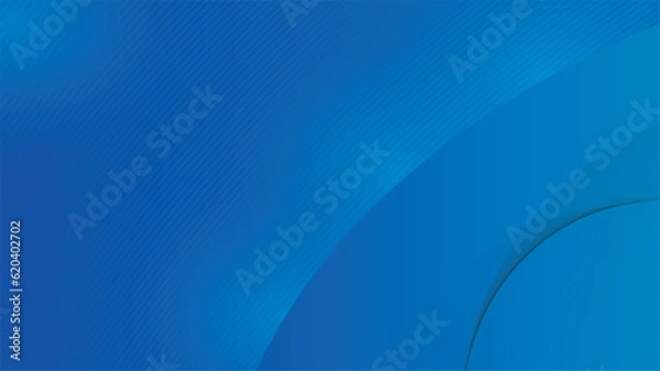 Obraz Colorful geometric background. Blue elements with fluid gradient. Vector illustration