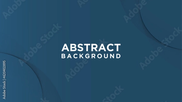 Obraz Colorful geometric background. Blue elements with fluid gradient. Vector illustration