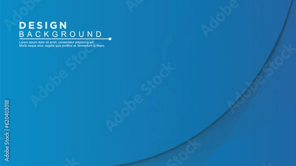 Obraz Colorful geometric background. Blue elements with fluid gradient. Vector illustration