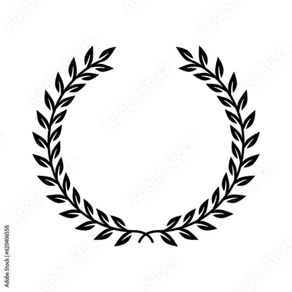Fototapeta laurel wreath vector logo template