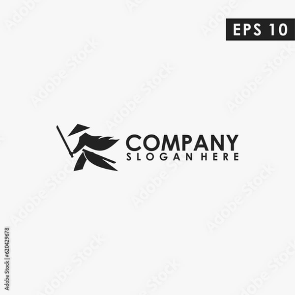 Obraz Samurai Ronin Logo Design Vector Template. Modern Design. Vector Illustration