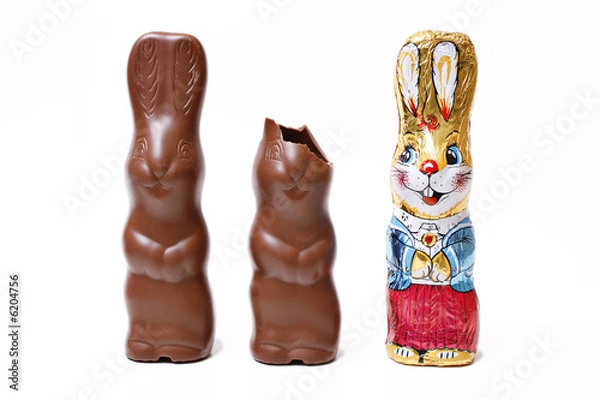 Obraz Wielkanoc, zajączek wielkanocny, zajączek czekoladowy
