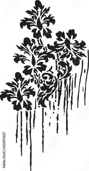 Obraz print pattern made of flowers