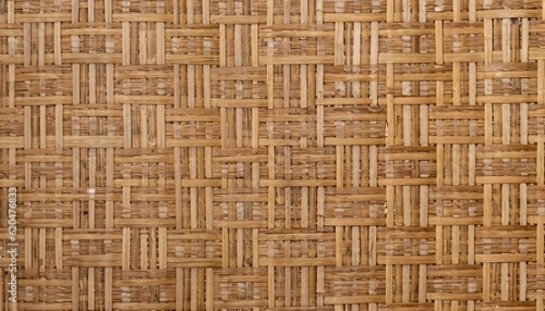 Fototapeta texture of a bamboo mat