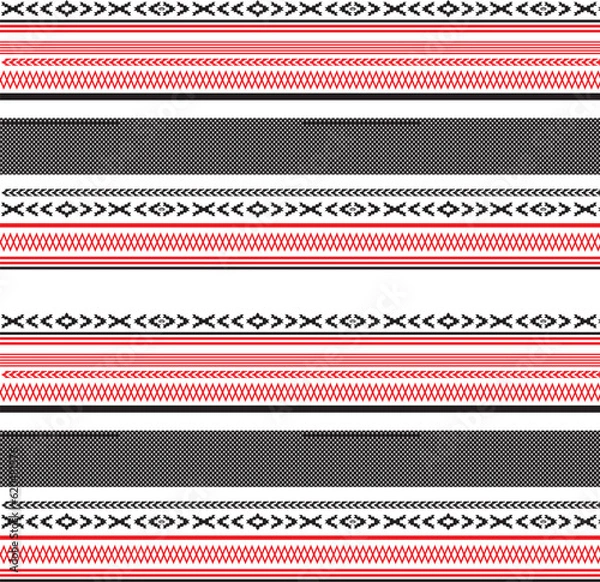 Obraz meter print pattern consisting of ethnic lines