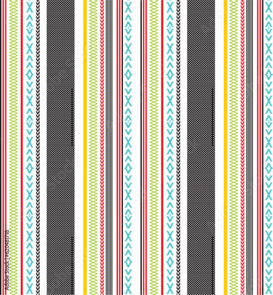 Obraz meter print pattern consisting of ethnic lines