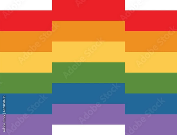 Fototapeta pixel rainbow flag