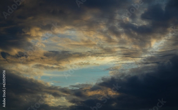 Obraz clouds over the sky