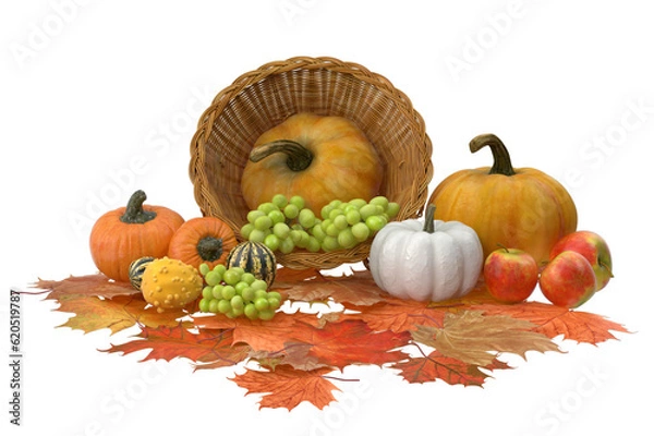 Fototapeta cornucopia in autumn 