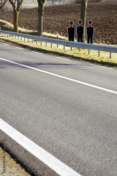 Fototapeta Prévention routière : accident mortel