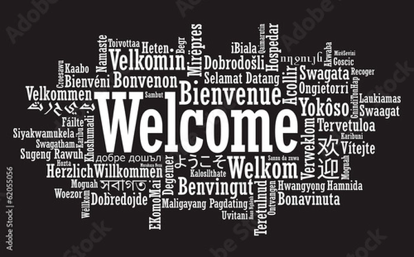 Fototapeta Witamy Word Cloud ilustracji w formacie wektorowym