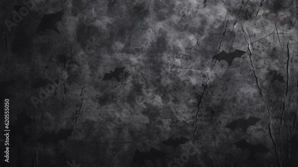 Obraz black backing sheet as a distressed grunge background. Generative Ai