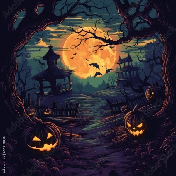 Fototapeta Mysterious and captivating wallpaper design for your creative project