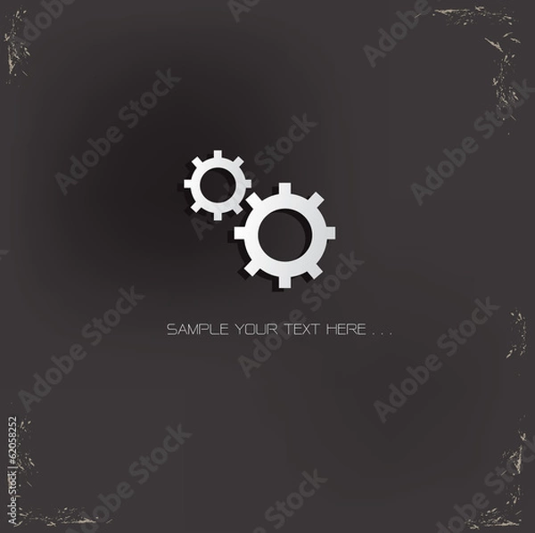 Fototapeta Gear Sign,vector